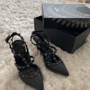 Valentino straps heels never worn in box